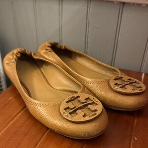 Tory Burch Tan Ballet Flats